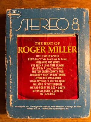 ROGER MILLER THE BEST OF VINTAGE RARE 8 TRACK TAPE TESTED LATE NITE BARGAIN!