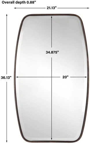 Uttermost 097-CANILLO-MIRROR Canillo 21-1/8" W x 36-1/8" H - Bronze - Picture 2 of 7
