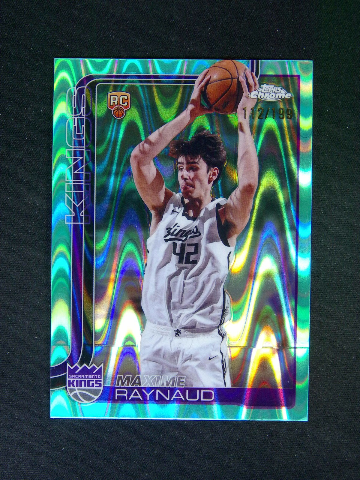 2025-26 Topps Chrome Maxime Raynaud #293 RC Rookie Aqua Raywave Refractor /199