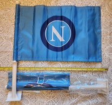 Napoli Calcio Futbol Calcio 12X18 Pollici Finestrino Auto 2 Lati Bandiera Set di 2