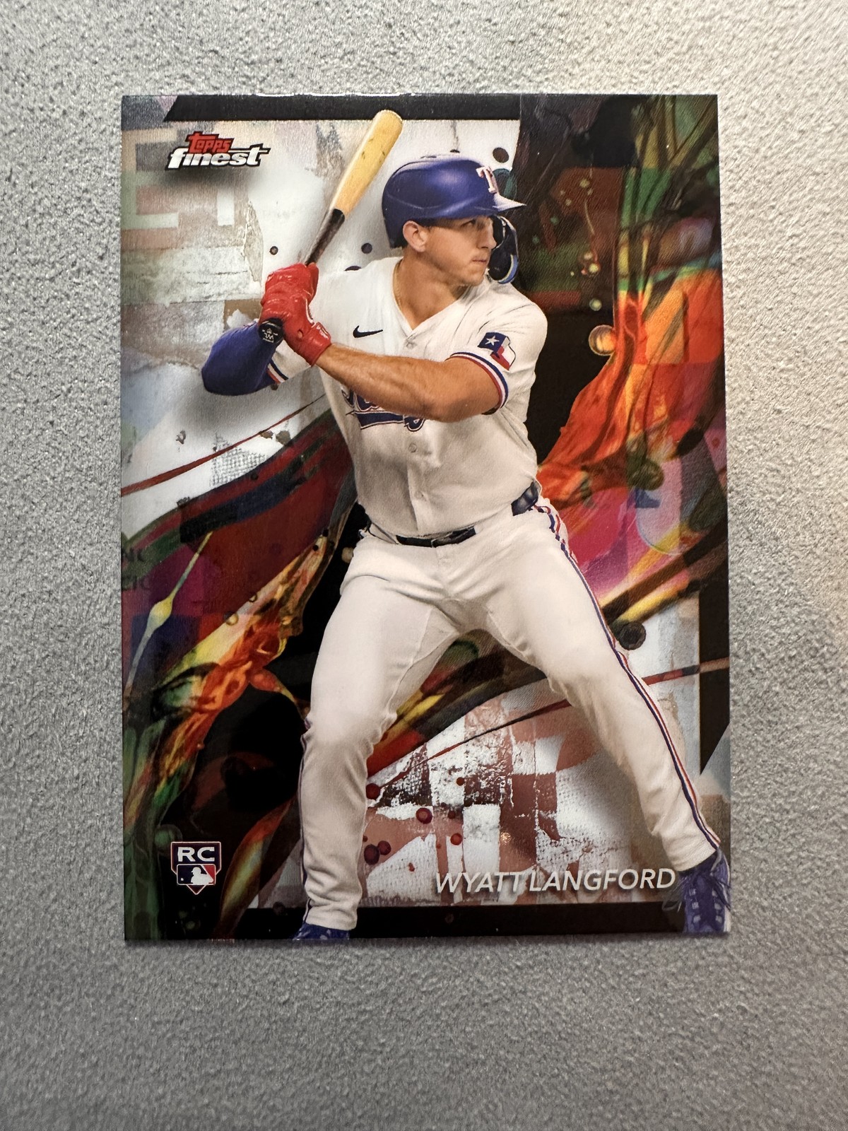 2024 Finest #97 Wyatt Langford Texas Rangers Rookie