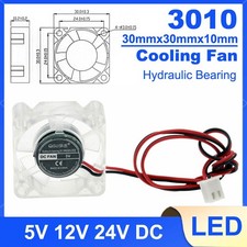 3010 30mm Cooling Fan DC 5V 12V 24V 2Pin Silent Light Mini Cooler For Desktop PC