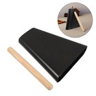  1 Set Hand Percussion Kleine Metall-Kuhglocke mit Holzstab für Schlagzeug-Bands