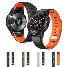 Sport Silicone Magnetic Watch Band For Garmin Watch 26mm/22mm Adjustable Strap