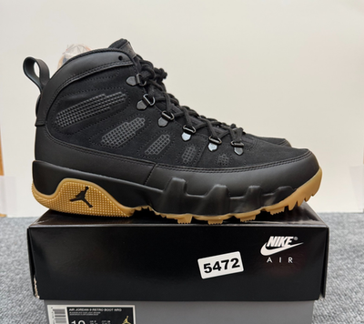 Nike Air Jordan 9 Retro Boot NRG Black Light Gum AR4491 025 Men's