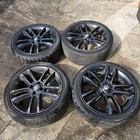 VAUXHALL CORSA D SRI 2010 2014 SET OF ALLOY WHEELS+TYRES 17 INCH BLACK 215 45 17