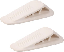 Rubber Door Stoppers for Bottom of Door, Door Stop Wedge with Holder, Heavy Duty