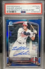 2025 Bowman Chrome /150 True BLUE REFRACTOR AUTO WALKER JENKINS TWINS SSP RC