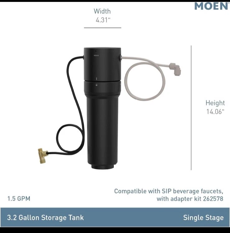 Moen F9800 - Under Sink Filter Systems Water Filtration, Missing Parts - Image 2 of 2