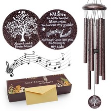 Memorial Gifts for Loss of Mom, 25'' Memorial Wind Chimes for Loss of Mother,...