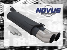 NOVUS Sportauspuff Gruppe N ESD 2x 90mm Renn-Look für Opel Astra F Fließheck