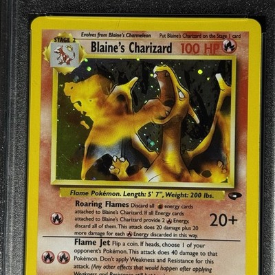 Blaine's Charizard 2/132 Holo Gym Challenge W/ Error 2000 Pokemon