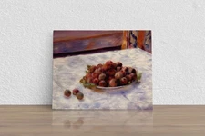 Pierre-Auguste Renoir " Plate of Plums " Canvas Print Wall Art Home Decor