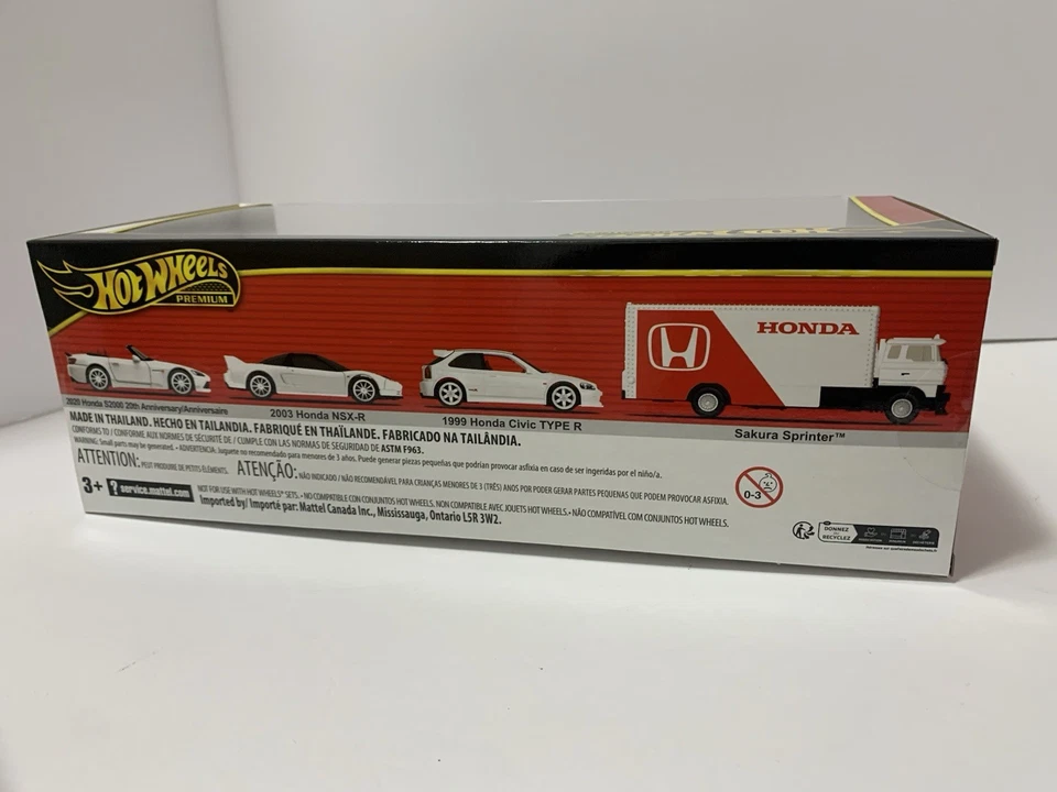 Hot Wheels 2025~ Premium Collector Diorama~ Juego Honda Civic Type-R, NSX-R, S2000 Foto 4 de 4