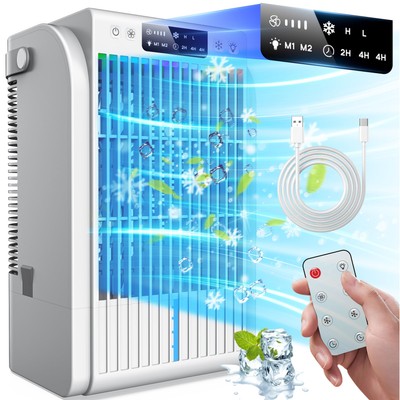 Portable Air Conditioners Fan With 1500ML Water TankAI Portable AC Unit 4-IN-...