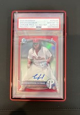 2025 Bowman - Chrome Prospect Autographs Aroon Escobar #CPA-AE True Red