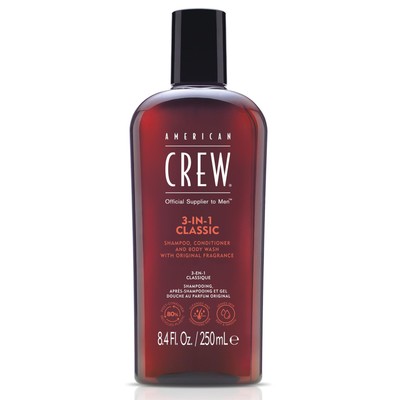 American Crew 3 in 1 Shampoo Conditioner Body Wash for Men 8.4 Fl Oz