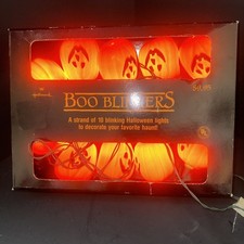 Hallmark Halloween Boo Blinkers ORANGE PUMPKI...