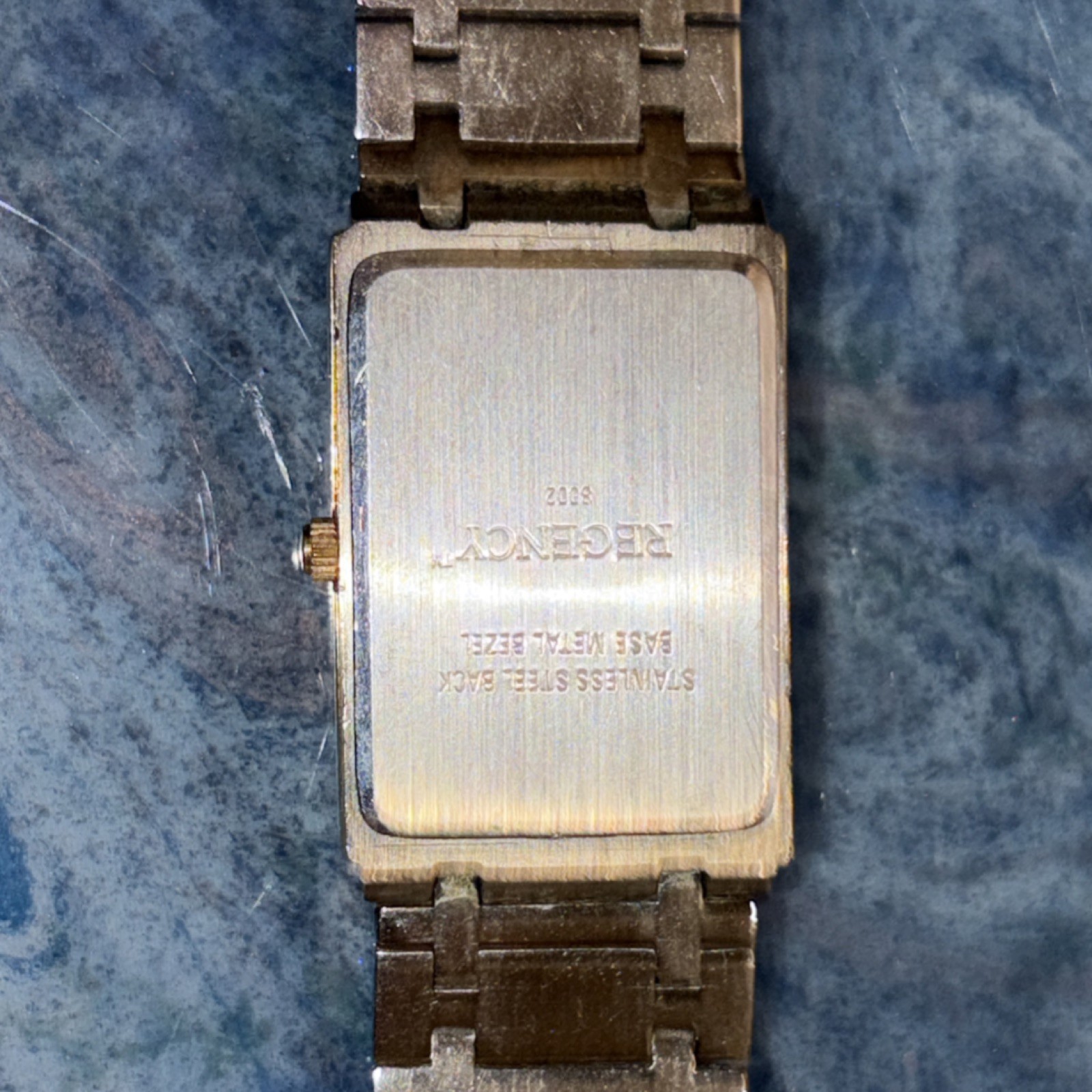 Regency Diamond Indices Quartz Rectangle Gold Cas… - image 4