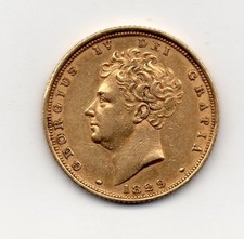 1829 Gold Sovereign, George IV