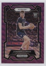 2024-25 Panini Prizm Draft Picks Purple Wave Prizm Donovan Clingan #95 1h1n