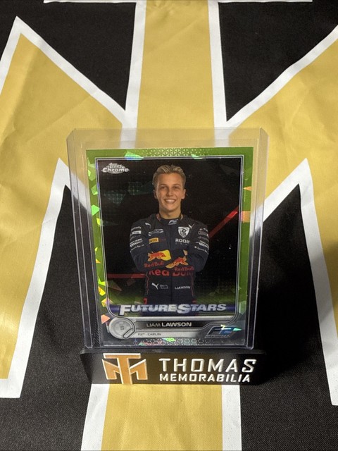 2022 Topps Chrome Sapphire Formula 1 - F2 Racers Future Stars Liam Lawson /199