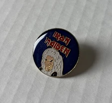 Vintage 1980’s Iron Maiden Enamel “Eddie” Pin - Heavy Metal Music - Pinback