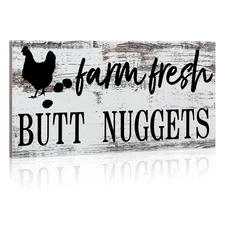 Farm Fresh Chicken Wall Decor Chicken Coop Sign Accessories Rustic Hen House ...