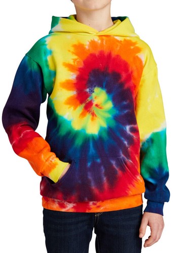 Youth Tie Dye Hooded Sweatshirt Kids Boys Girls Hoodie Child Hoody XS-XL NEW - Picture 2 of 9
