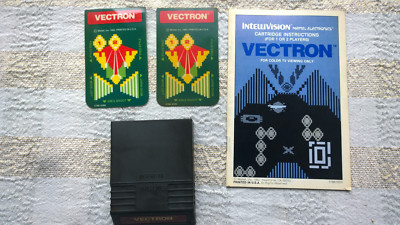 Jeu Vectron Intellivision Avec Overlay - Bon état, Testé, Vendeur Pro, Envoi Rapide