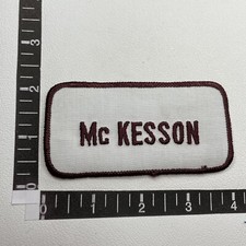 Vtg MCKESSON Patch (Last Name, Also Healthcare Medical Supply) 16XD