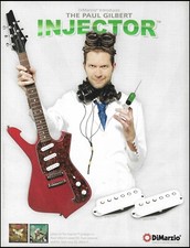 Mr. Big Paul Gilbert 2010 DiMarzio Injector Guitar Pickups advertisement print