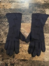 VINTAGE KAYSER WOMANS MID FOREARM GLOVES  SIZE 6. DARK BLUE