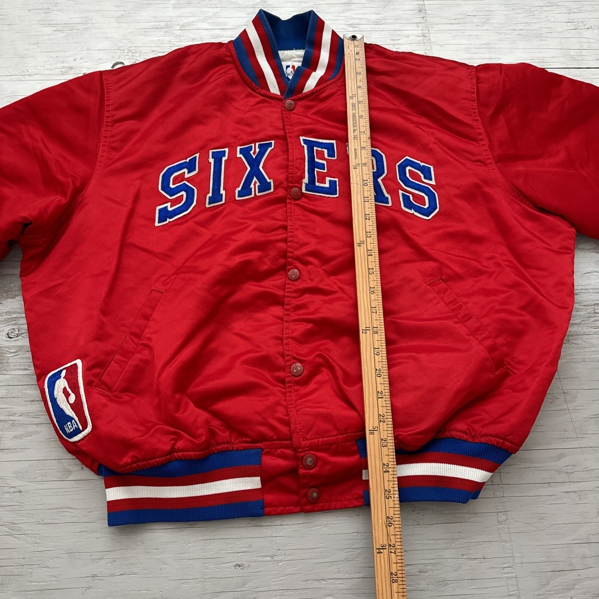 Vintage 80s NBA Starter Philadelphia 76ers Sixers Satin