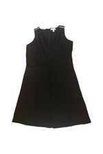 Michael Kors Almost Simple Sleeveless Black Dress With Pleat In Front Size 10