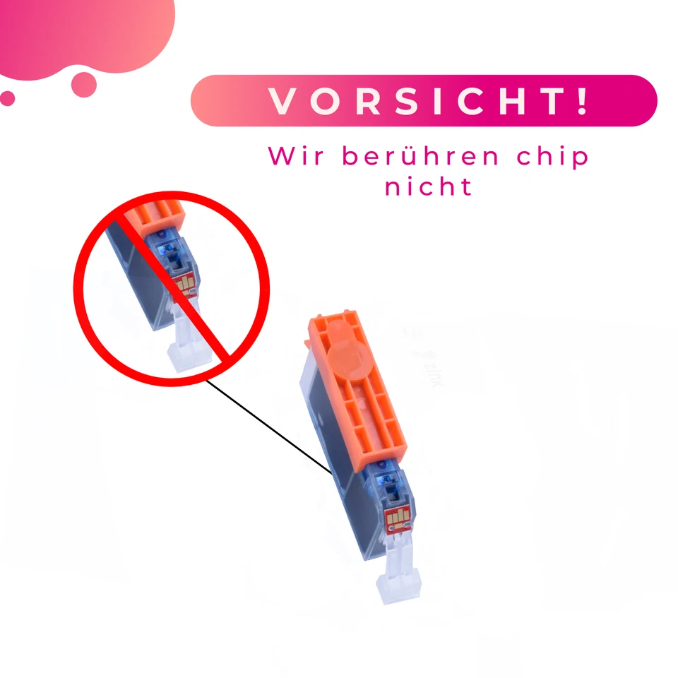 TINTE PATRONEN mit CHIP für CANON PIXMA MG5450 MG5550 MG6450 MX925 IP7250 - Bild 3 von 4