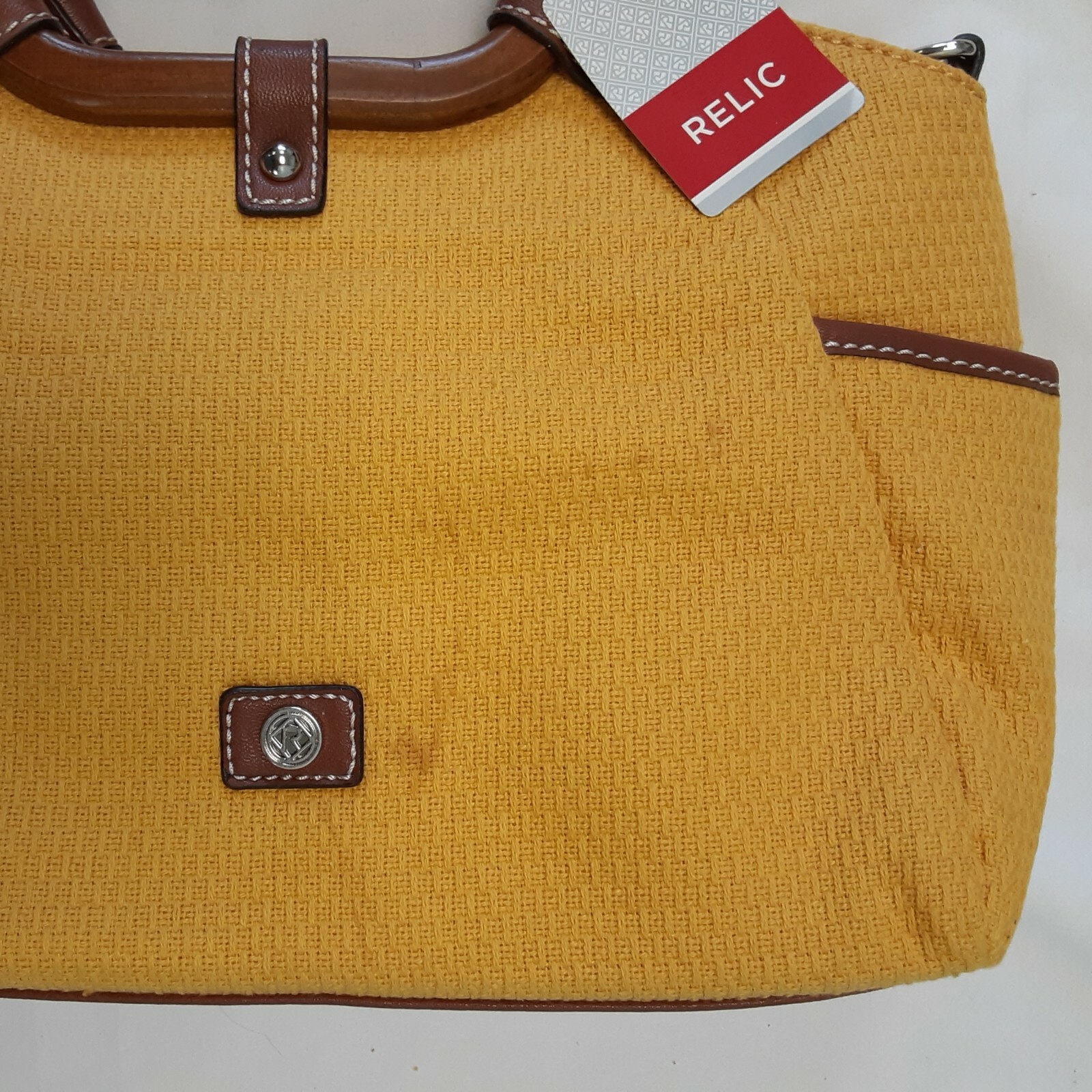 Relic Handbag Palomar Satchel Shoulder Bag Light Tan Yellow eBay