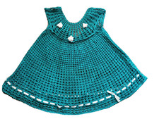Knitted children's dress for girls handmade for 3-6 years