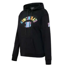 Pro Standard Women’s Cincinnati Bengals Neon Fleece Lined Hoodie XXL 2XL 