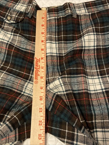 Pantaloni uomo vintage Country Britches Lambs lana rosso verde bianco nero a quadri - Foto 7 di 15