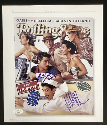 Matthew Perry Signed Photo 9x13 Rolling Stone Matt Leblanc Friends Auto JSA