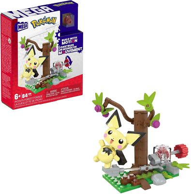 Mattel Pokémon Pichus Wald-Futtersuche Bauset Klemmsteine Bausteine MEGA BLOCKS