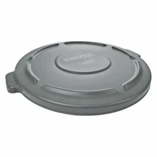 Rubbermaid Fg263100gray Brute Round  Gray  Trash Can Top