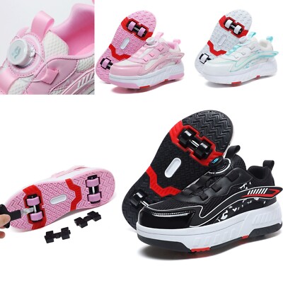 Wheels Boys Girls Skates Shoes Kids Roller Shoe With Quadruple