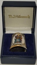 Christmas Hummel thimble ~ ARS Limited Edition ~ Silver Plated ~ 1991 ~ vintage