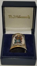 Christmas Hummel thimble ~ ARS Limited Edition ~ Silver Plated ~ 1991 ~ vintage