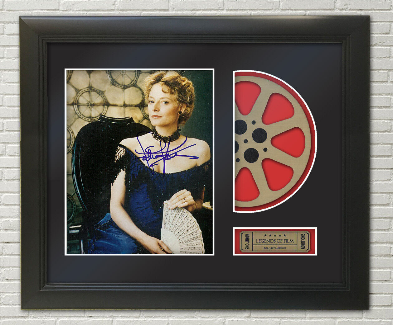 Max 41% OFF Jodie Foster framed Challenge the lowest price of Japan ☆ Reproduction Signature Display Photo Reel