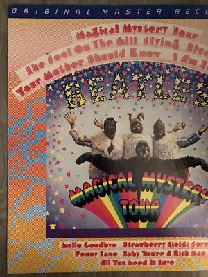 Original Vintage Cardboard Poster The Beatles Magical Mystery Tour