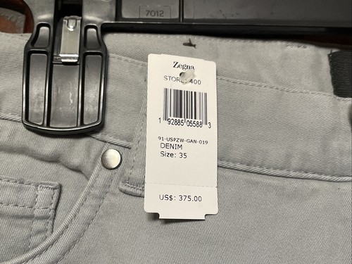 Jeans uomo Ermenegildo Zegna kaki denim tg 35 Italia - Foto 2 di 14
