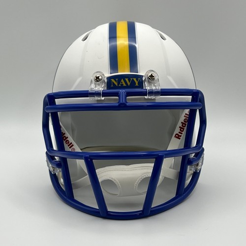 US Navy CUSTOM Concept Matte White Mini Football Helmet - Picture 2 of 3